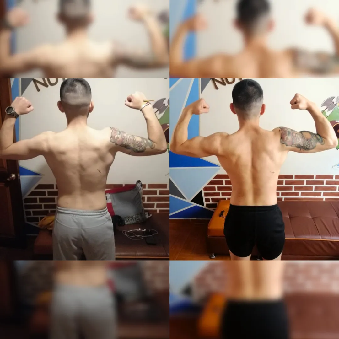 Antes y después — hombre 14