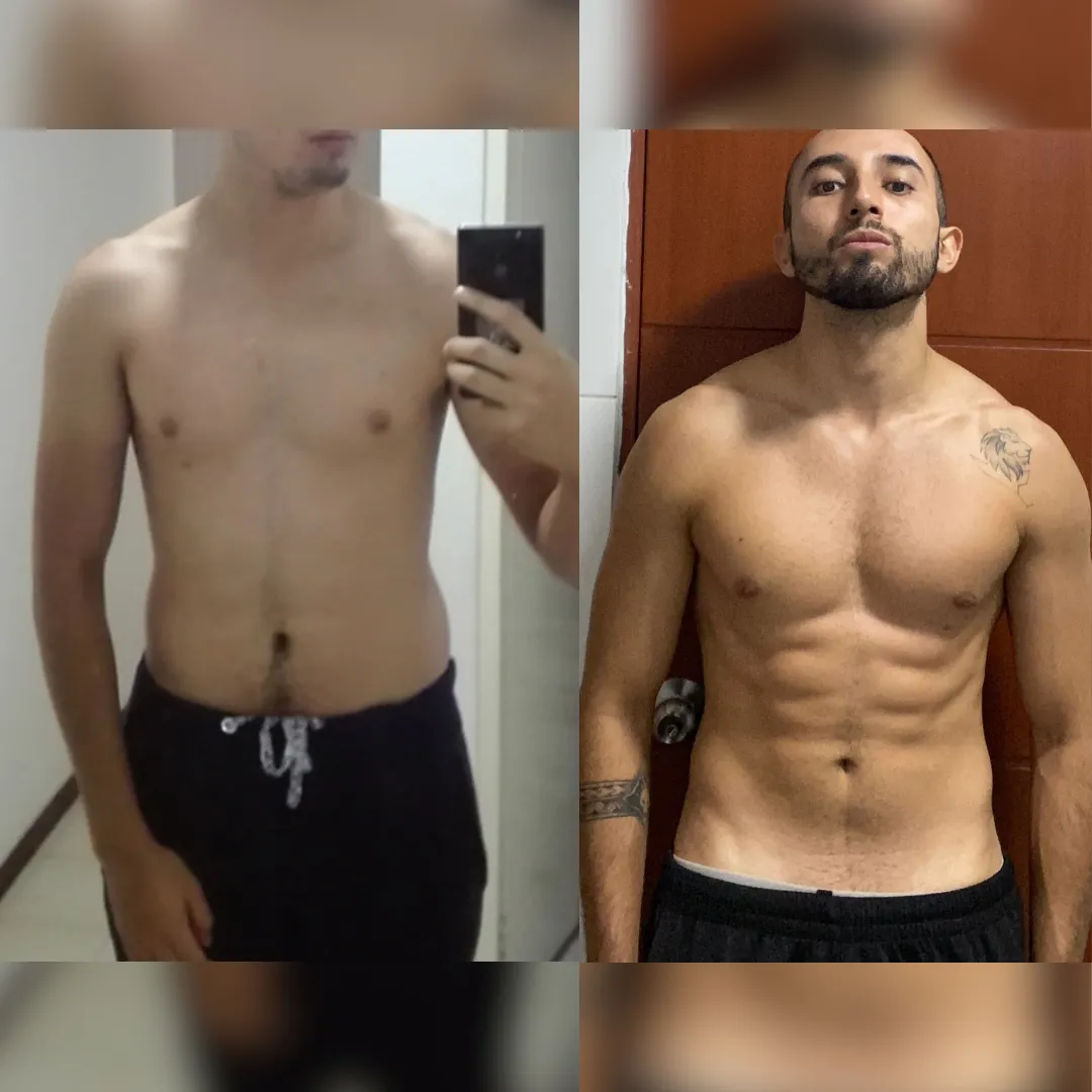 Antes y después — hombre 5